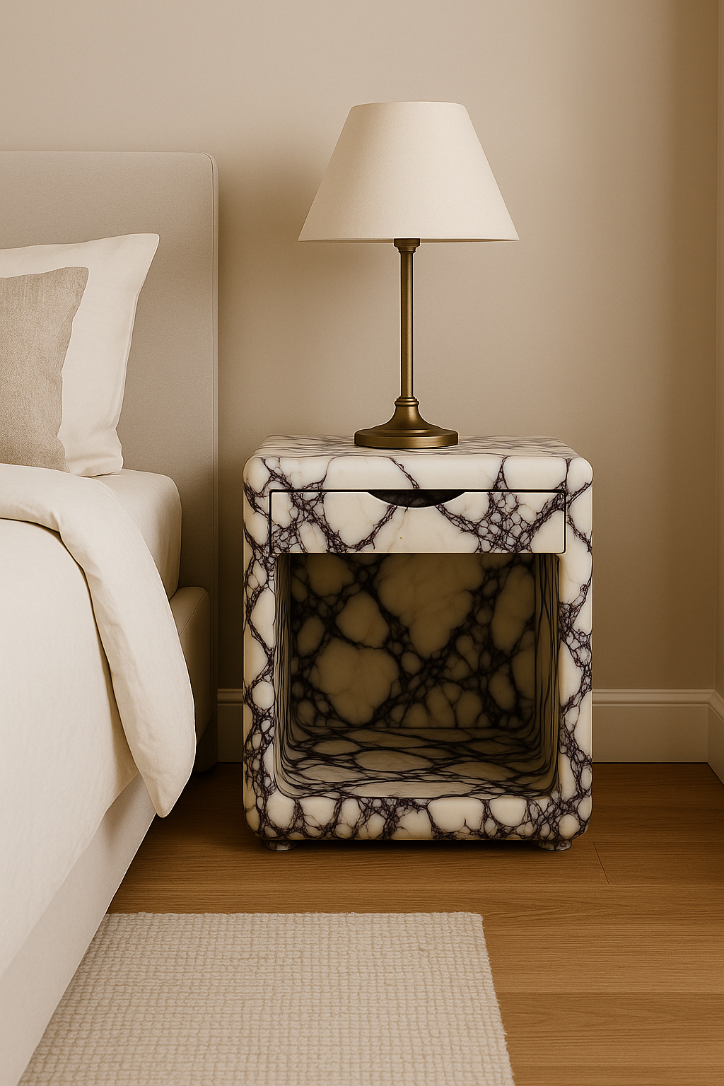 CLOUD Bedside Table With Drawer