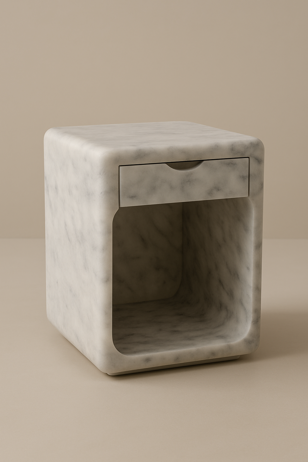 Luxry bedroom decor with marble bedside table furniture by Aurora Marble all handmade by artisans