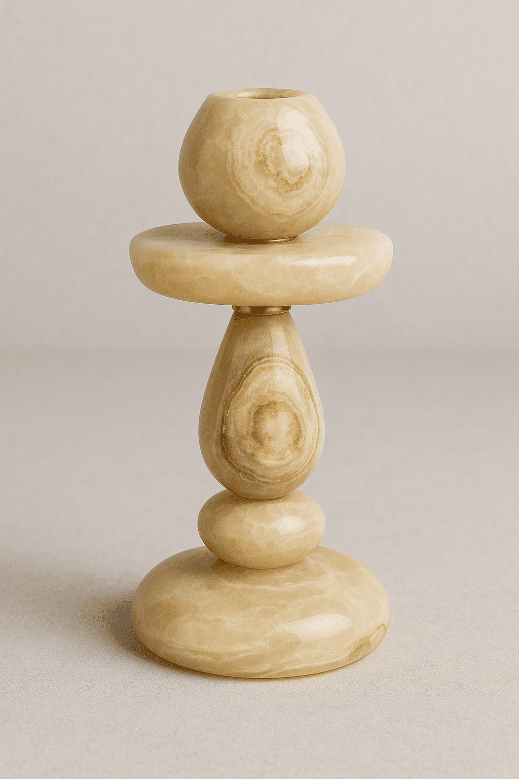 EIFFEL Onyx Candle Holder