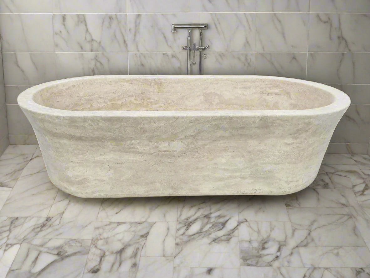 RUDAN Travertine Bathtub Aurora Marble marble aurora