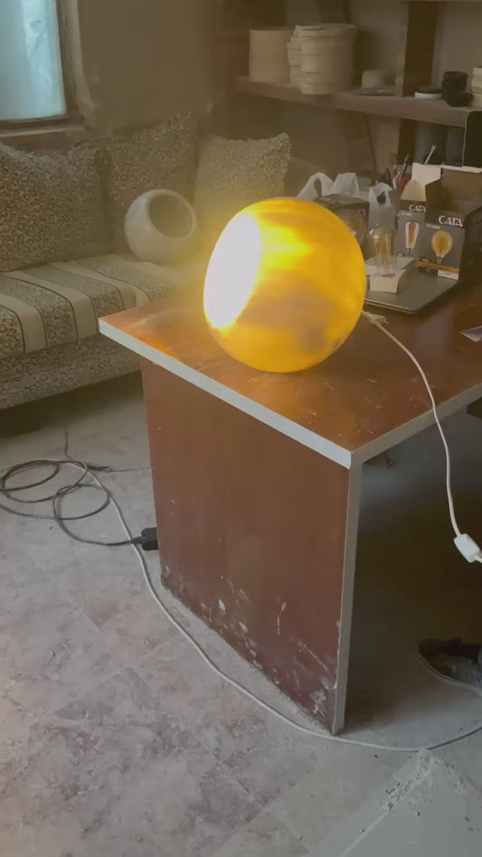 transparent marble lamp