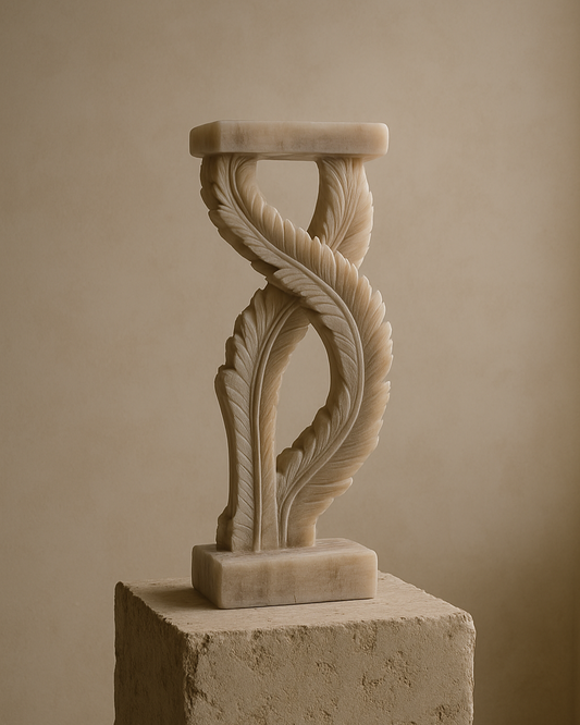 onyx hand made sculpture by aurora marble, luxury design and decoration for your high end room 