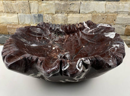 Aurora Marble rosso levanto sink