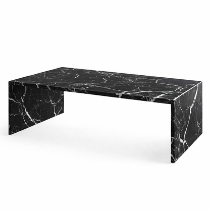 DOLCE marble coffee table in Nero Marquina black marble - Aurora Marble