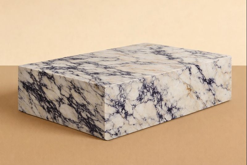 KLIPPEN marble coffee table Calacatta Viola - luxury handcrafted furniture