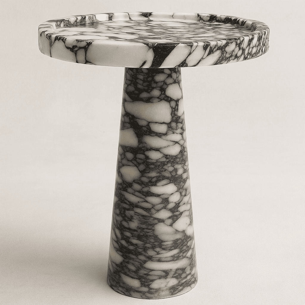 Marble side table calacatta viola 