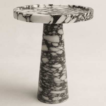 Marble side table calacatta viola 
