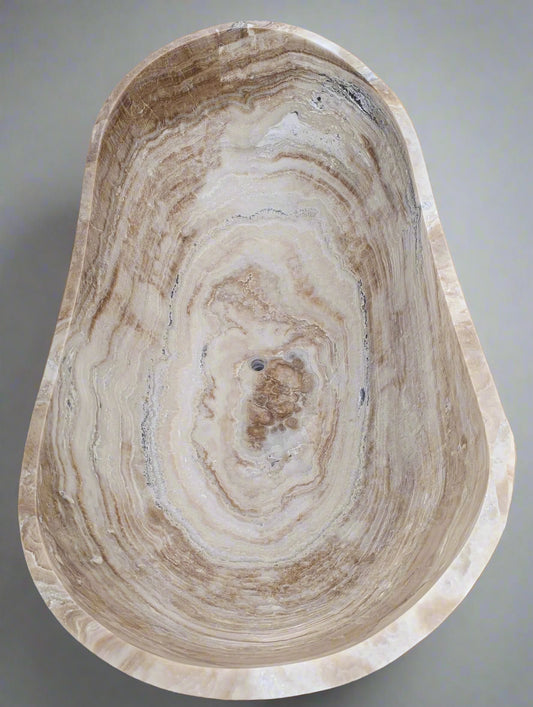 Ljus Wood onyx Aurora marble bathtub 
marble aurora bathtub