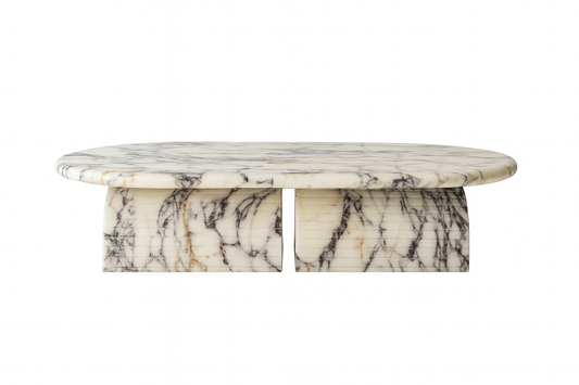 calacatta viola marble coffee table