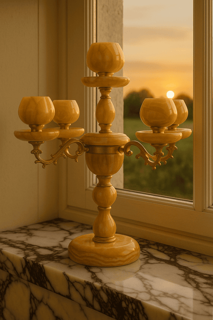 SOLEN Onyx Candle Holder
