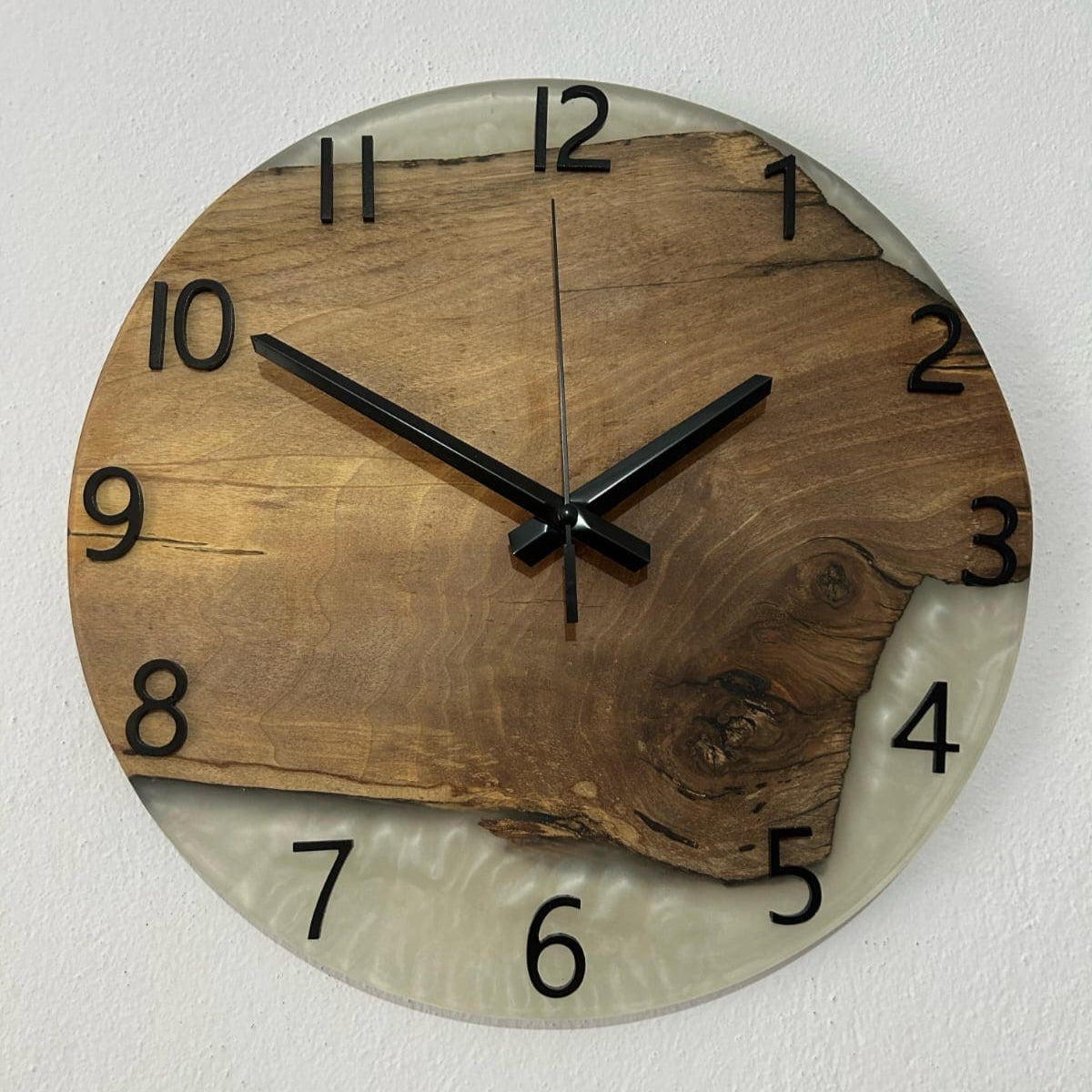 Handmade walnut clock