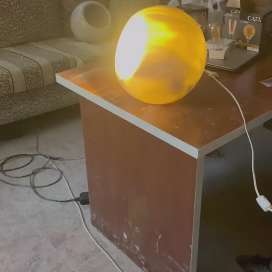 transparent marble lamp
